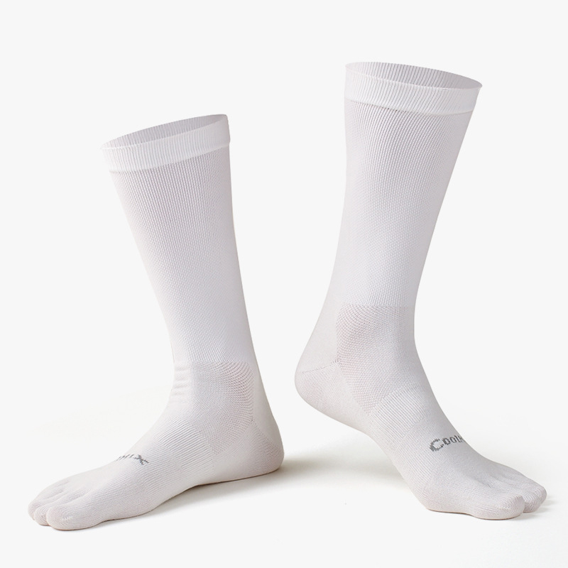 1/5 쌍 남성용 하이 크루 5 발가락 양말 쿨맥스 통 - Outdoor Sport Hose 리뷰 및 가격