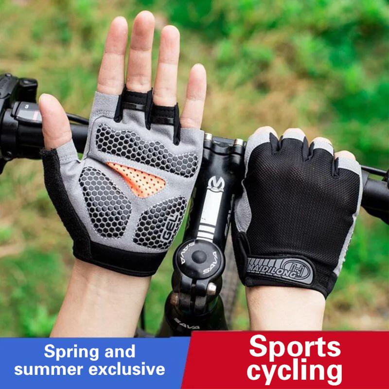 남녀공용 하프 핑거 사이클링 장갑, 미끄럼 방지, 충격 - Outdoor Sport Gloves 리뷰 및 가격